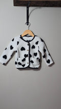 Veste à motifs coeurs en peluche PL Baby 18 mois